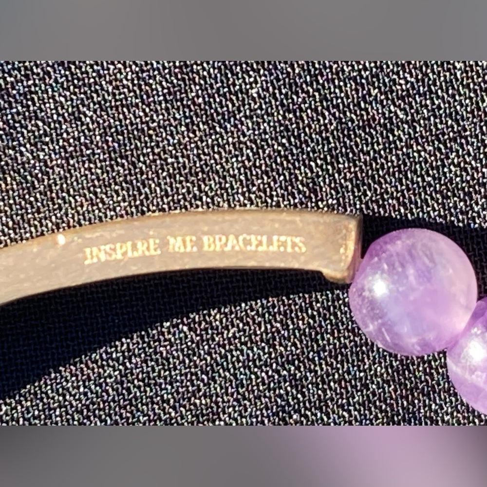 INSPIRATION CO. “THE BEST IS YET TO COME” BRACELET W/ ROSE GOLD TONE CHAIN - Picture 7 of 12